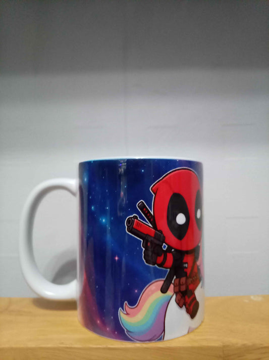 Red Guy Space Unicorn Mug