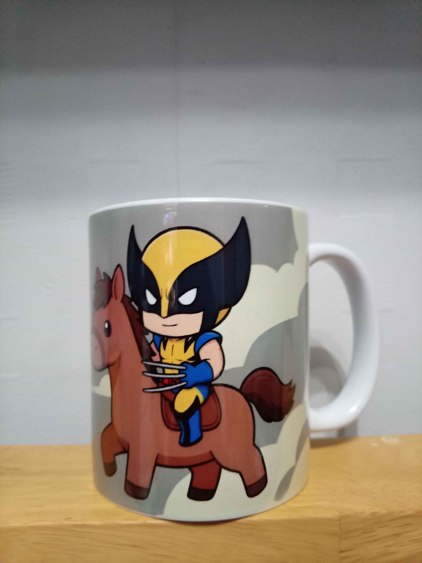 Red Guy and Yellow Guy Jousting Mug