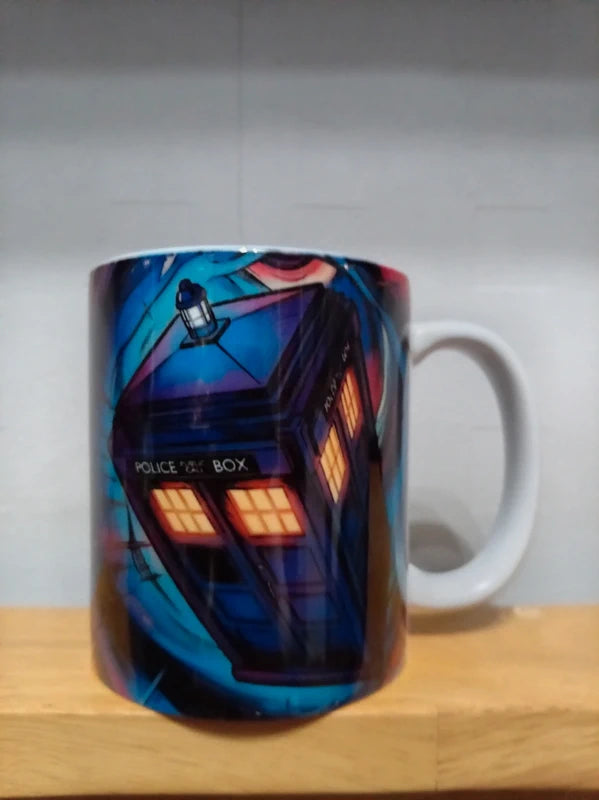 Time Vortex Police Box Mug